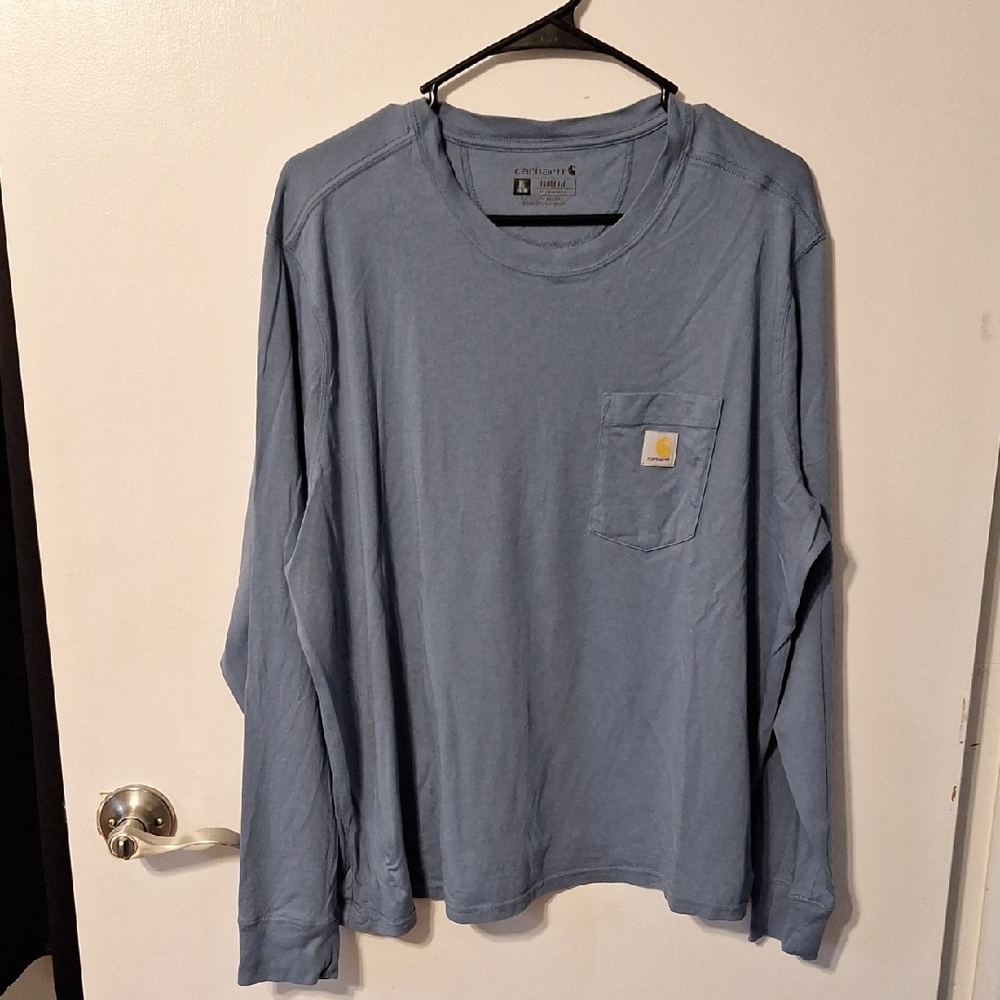 Carhartt Women's Loose Fit Lightweight Long-Sleeve Crewneck Pocket T-Shirt
